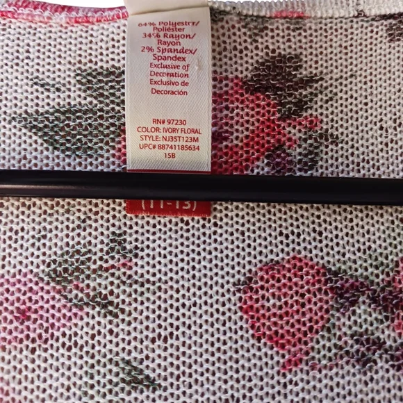 No Boundaries Floral Tank Top - Pink and Cream - Picture 4 of 7